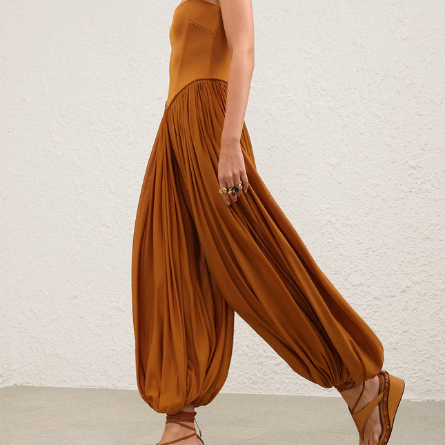 ZIMMERMANN 26S PLEATED HAREM JUMPSUIT STYLE 173