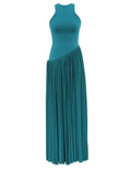 ZIMMERMANN 26S PLEATED HALTER MAXI DRESS STYLE 171