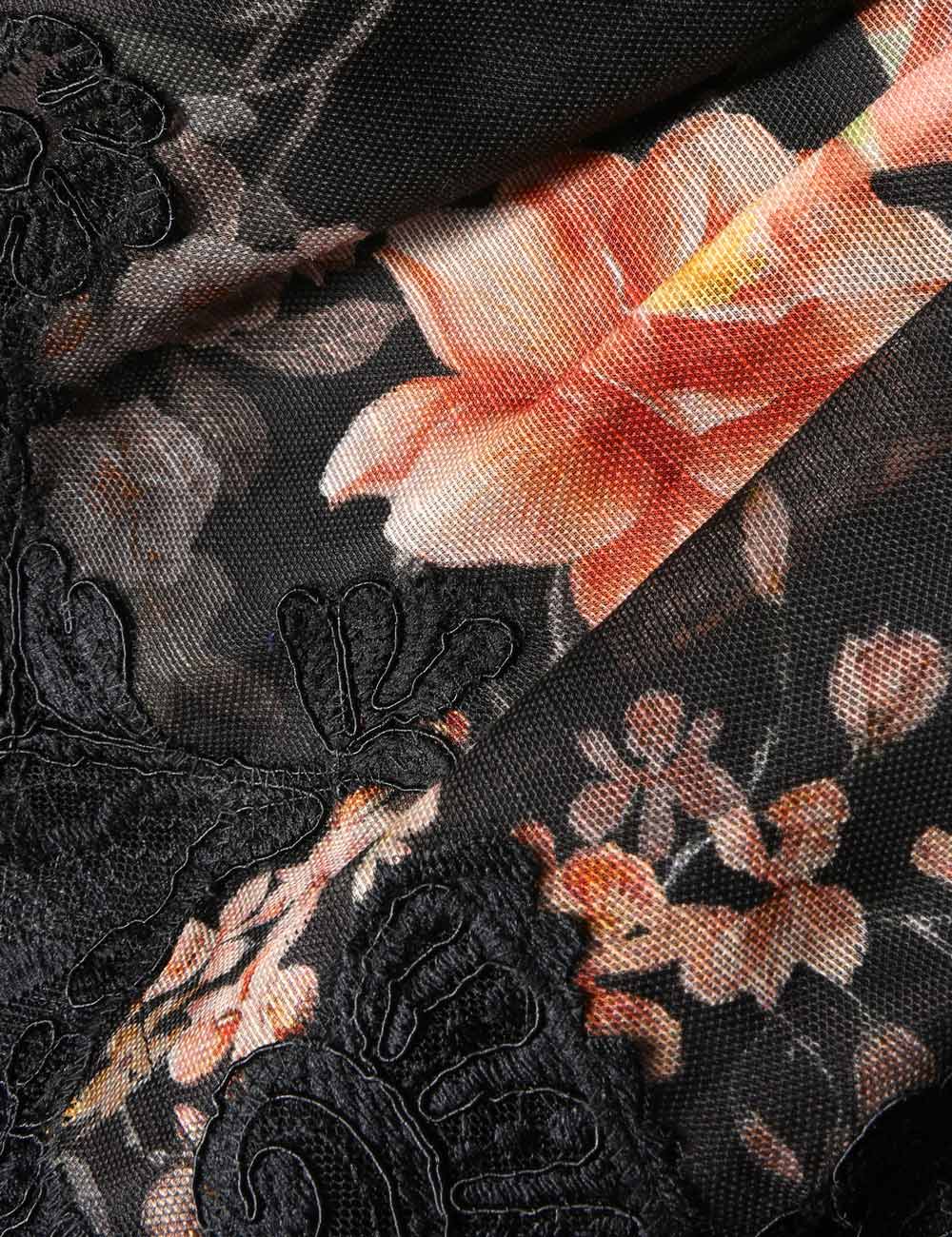 ZIMMERMANN 26S LONG SLEEVE FLORAL LACE BLOUSE STYLE 166