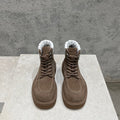 HADDOCK LACE-UP ANKLE BOOT IN WALNUT BROWN SUEDE