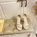 LV 26S HIGH-HEELED SANDALS 110 MM IN BEIGE CALFSKIN