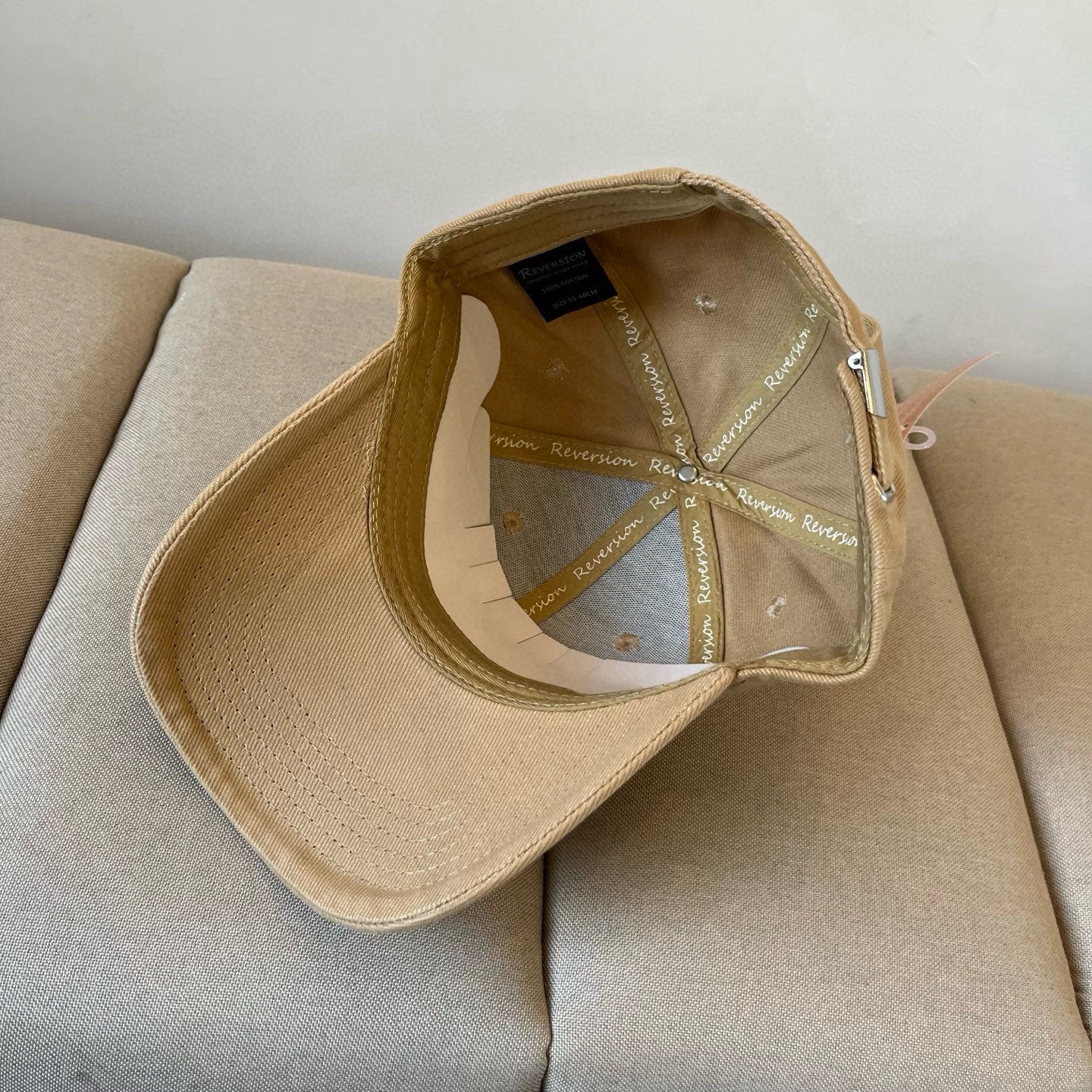 MIUMIU BASEBALL CAP IN BEIGE KHAKI FABRIC STYLE 3