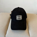 MIUMIU BASEBALL CAP IN BLACK KHAKI FABRIC STYLE 2