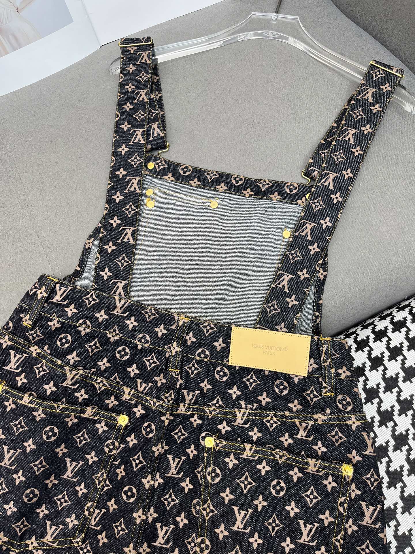LV NEW DENIM OVERALL DRESS 269064