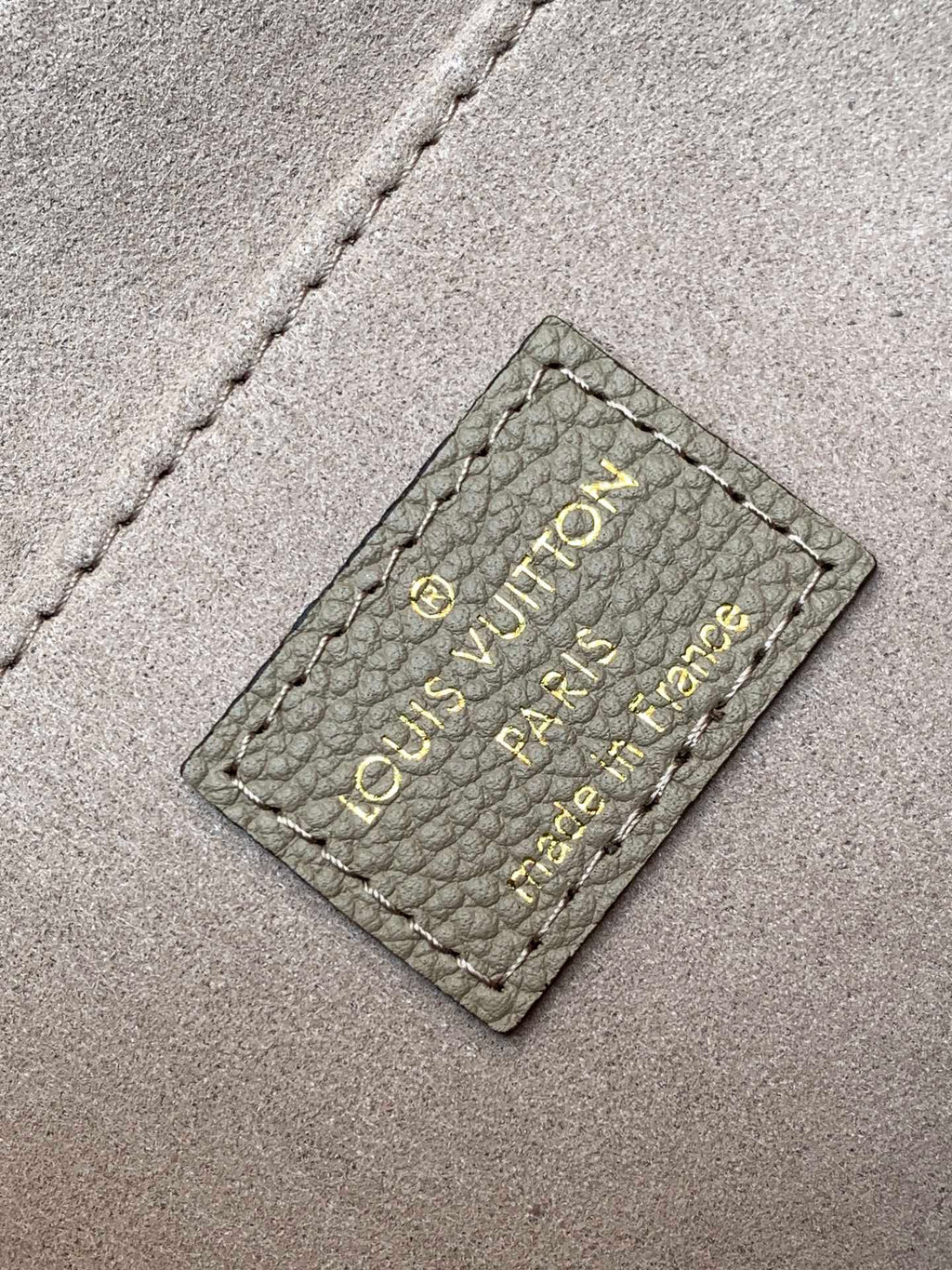 MADELEINE 30 IN BEIGE MONOGRAM CALFSKIN EMBOSSED LOGO