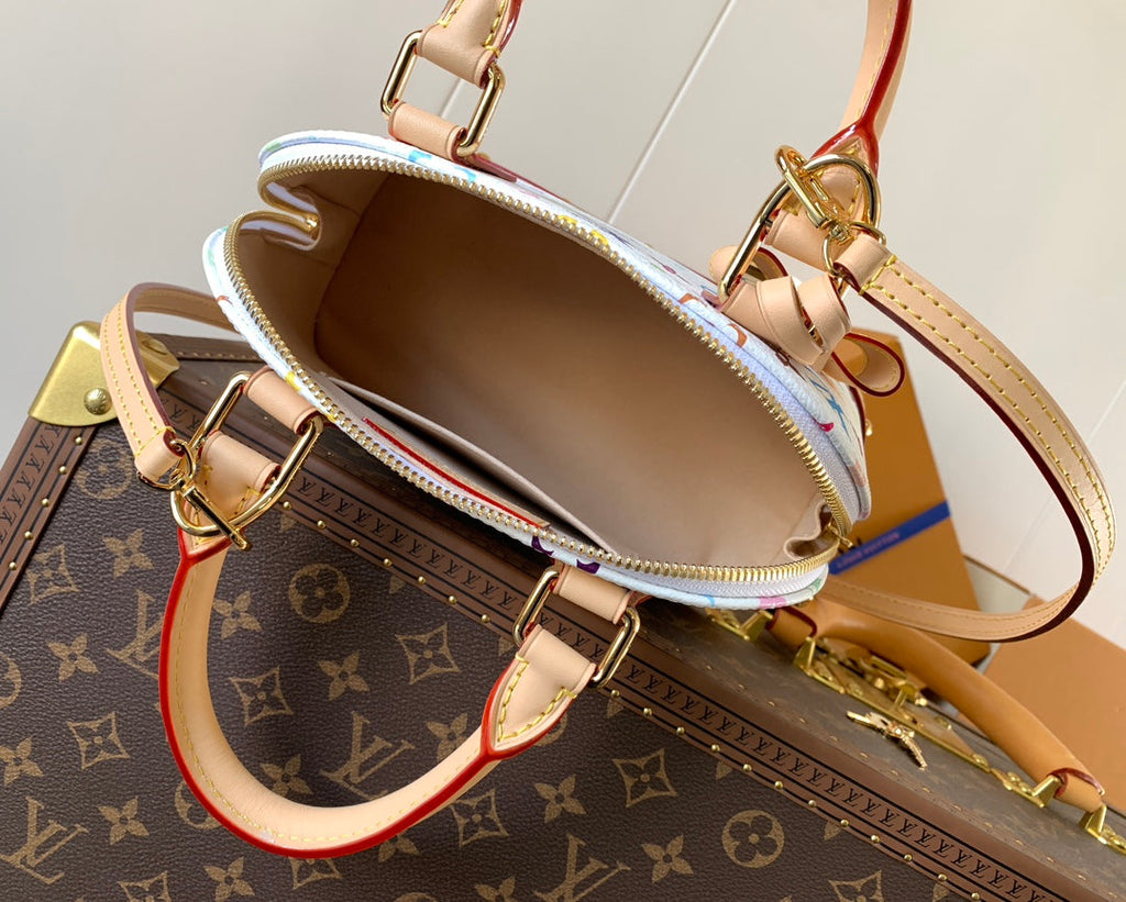 LV 26S ALMA BB BAG 23 IN WHITE MONOGRAM CANVAS