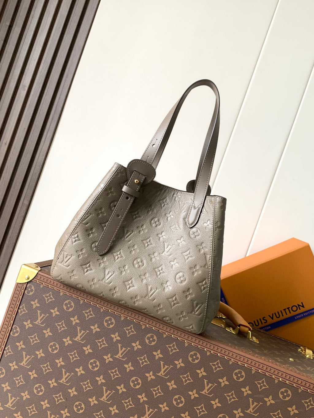 LV ALL IN ONE SHOULDER BAG 56 IN BROWN CALFSKIN