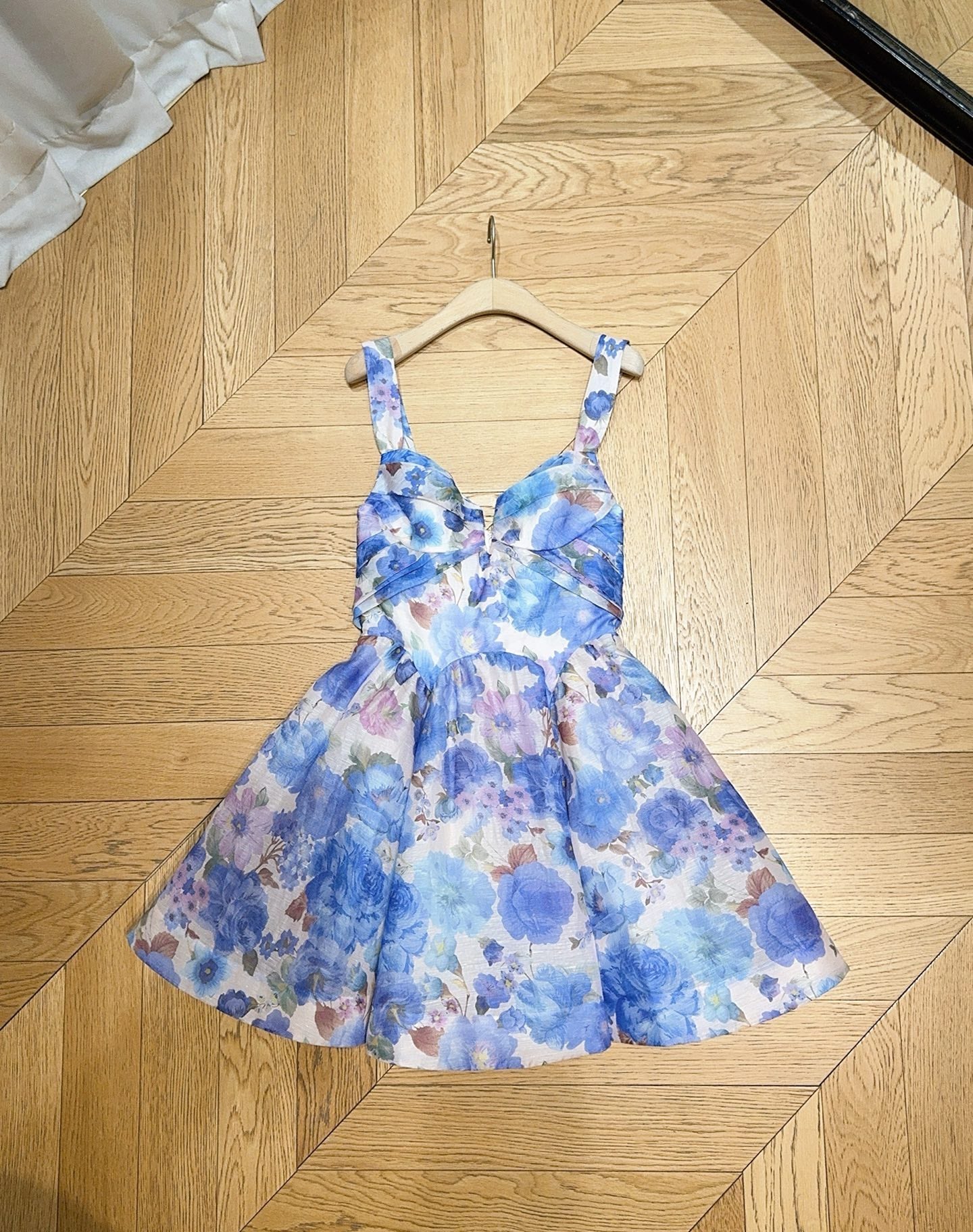 ZIMMERMANN 26S PATTERNED SPAGHETTI STRAP DRESS STYLE 74