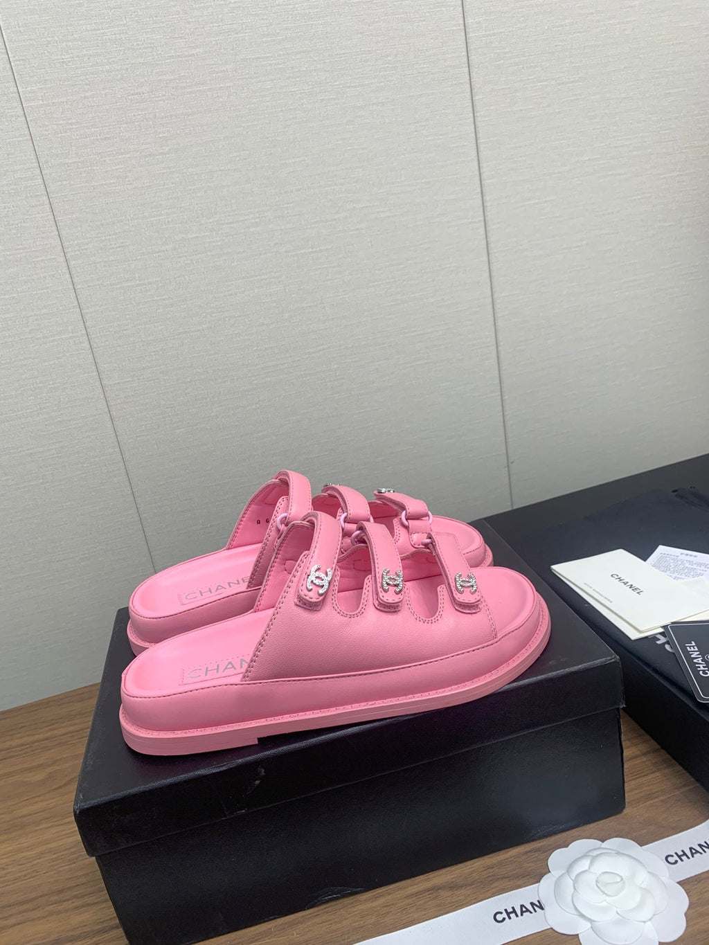 DAD SANDAL IN LIGHT PINK LAMBSKIN MULE