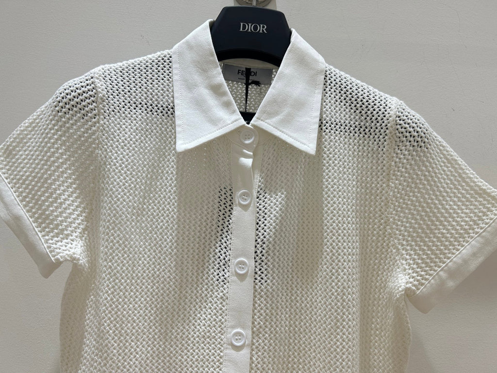 FENDI 26S SHORT SLEEVE KNIT SHIRT 061
