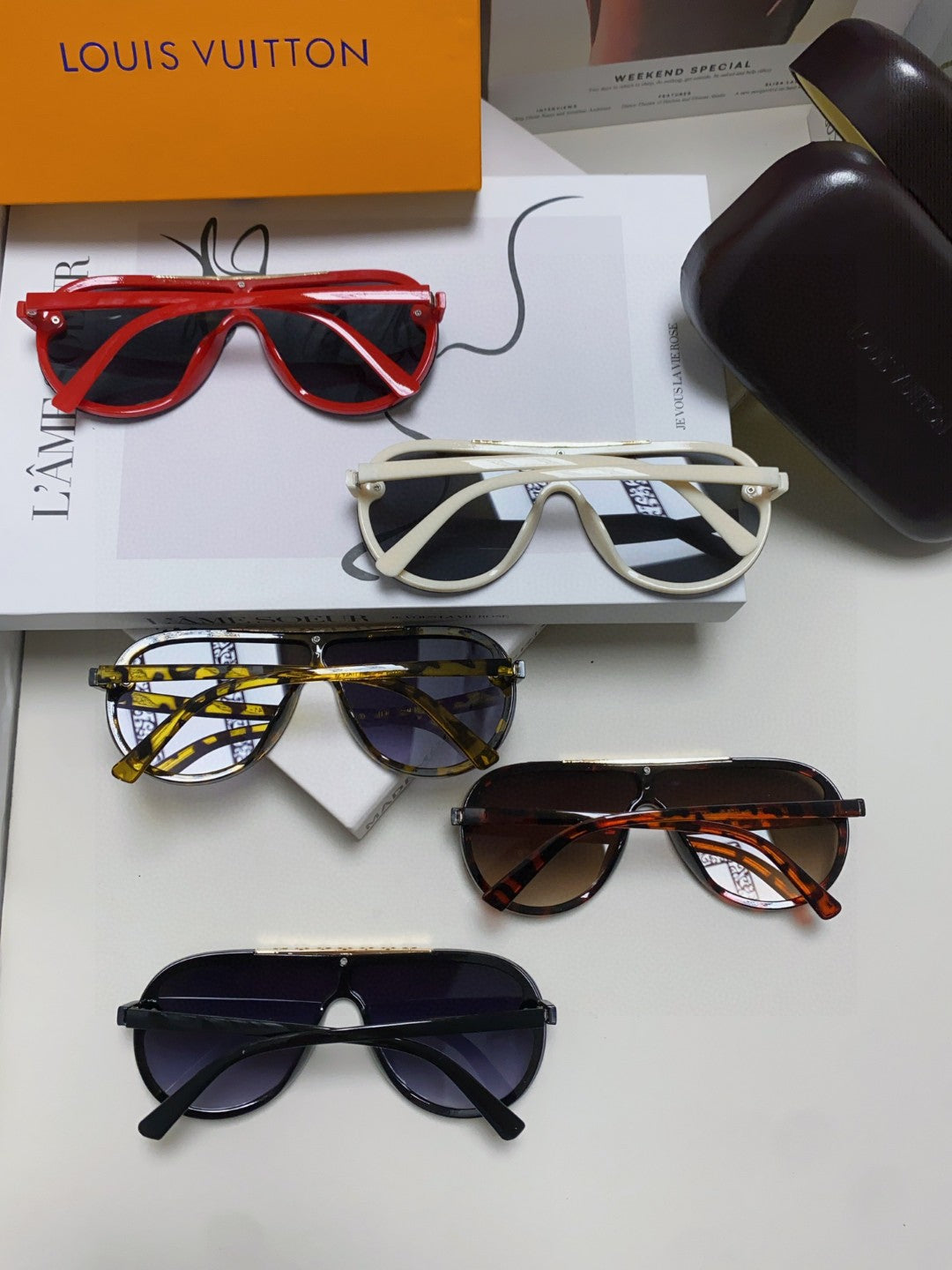 BLACKWOOD SUNGLASSES 567459 IN YELLOW HAVANA ACETATE GOLD METAL