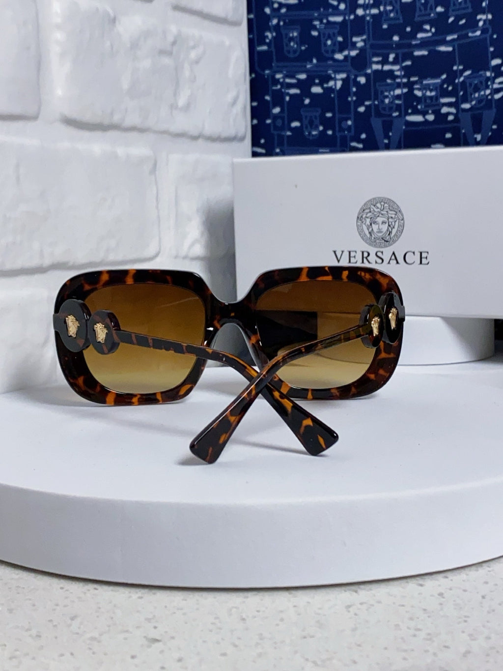 MEDUSA BIGGIE MAXI SQUARE FRAME SUNGLASSES 587283 IN ACETATE