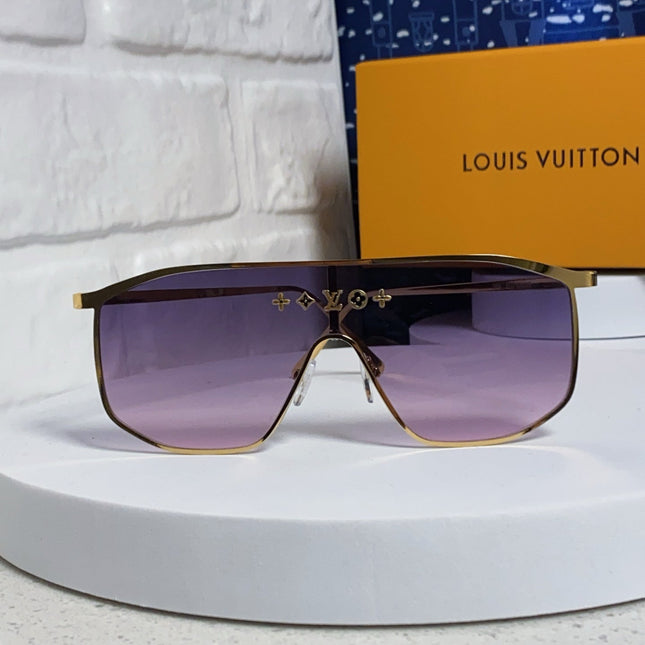 GOLDEN MASK SUNGLASSES 582731 IN GOLD METAL PURPLE SMOKE LENSES
