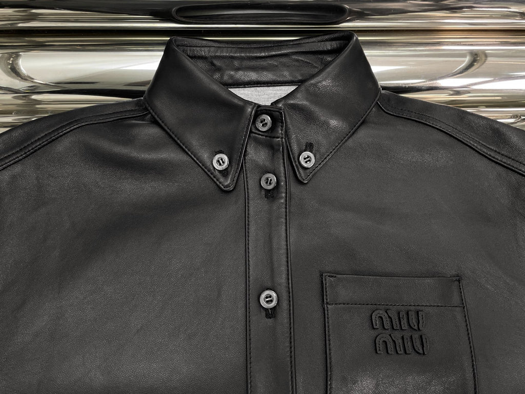 MIUMIU LEATHER JACKET STYLE 514