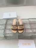 DIOR 26S WOVEN-STRAP HIGH-HEEL SANDALS IN BEIGE CALFSKIN