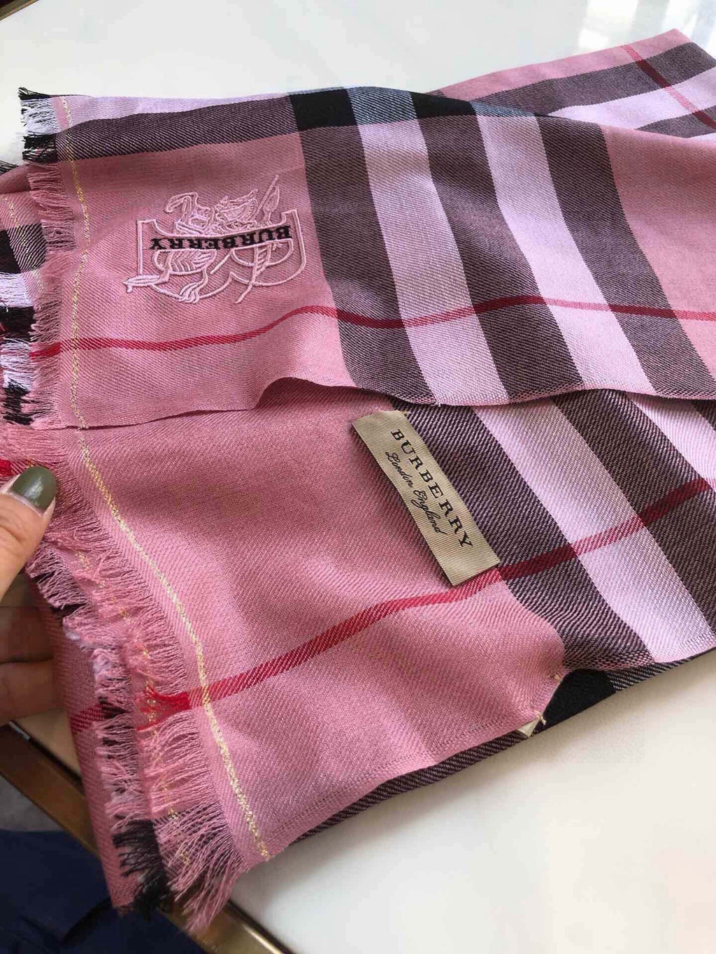 BURBERRY 26S SCARF 200CM IN CASHMERE 215174