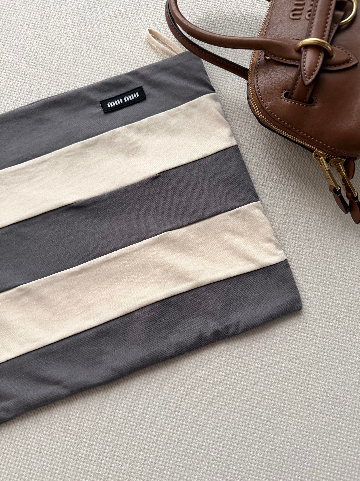 MIUMIU 26S STRIPED BANDEAU TOP STYLE 1115