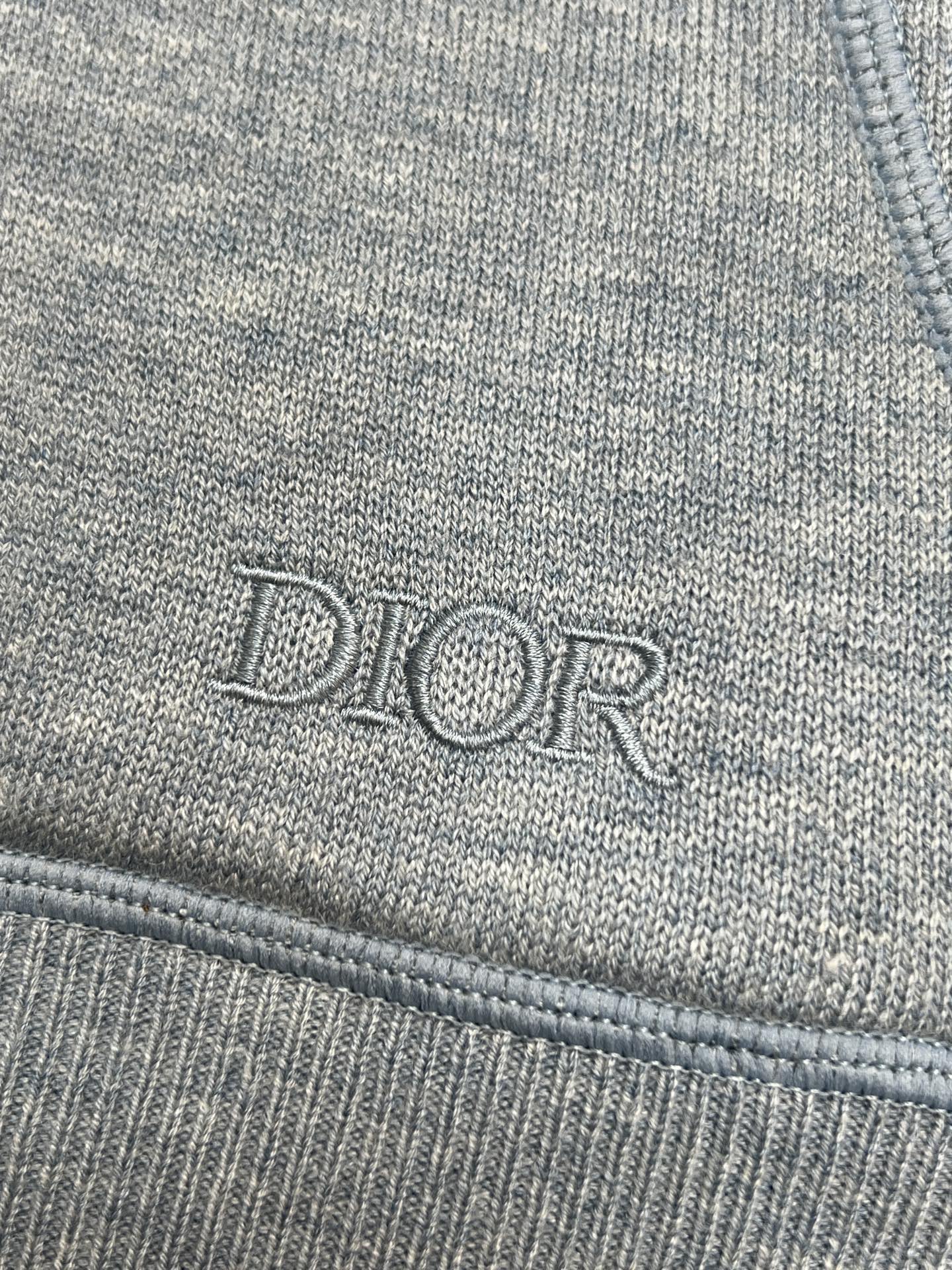 DIOR 25S HOODED ZIP-UP CARDIGAN 684