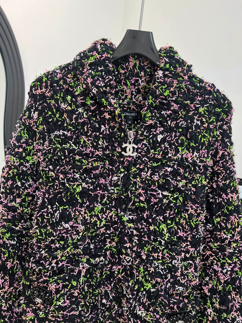CHANEL 26S PRINTED KNIT JACKET 955