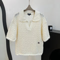 CHANEL 26S SHORT-SLEEVE KNIT POLO STYLE 1152