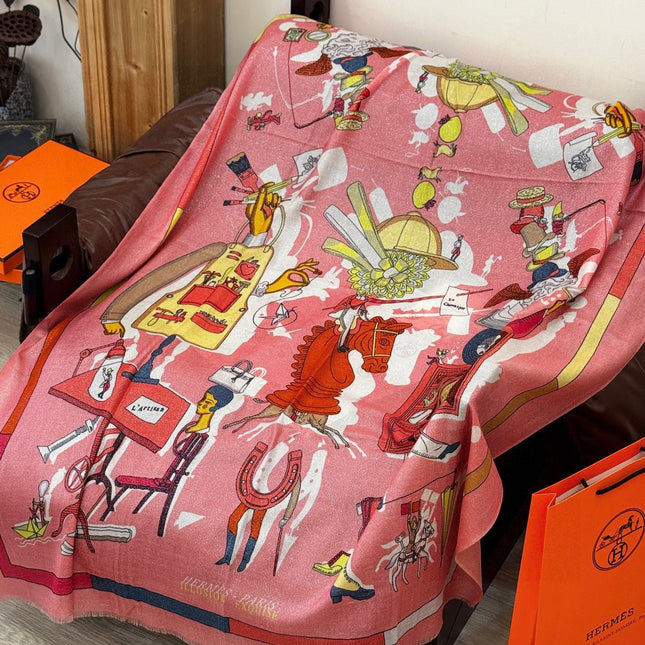 HERMES 25S SCARF 200 IN SILK 856442