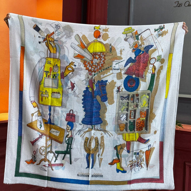 HERMES 25S SCARF 200 IN SILK 856443