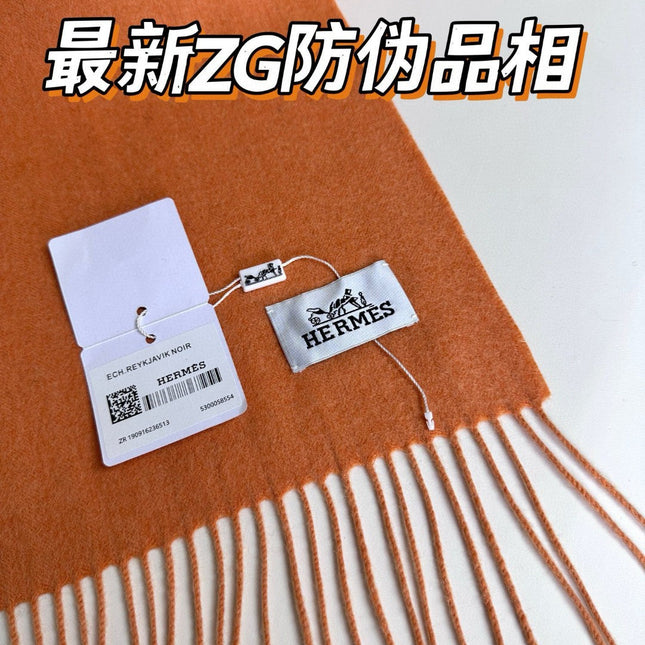 SCARF 190 CM IN TIGER ORANGE CASHMERE 364767