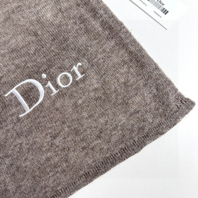 SCARF 190 CM IN KHAKI BEIGE MIX WHITE CARO CASHMERE 388125