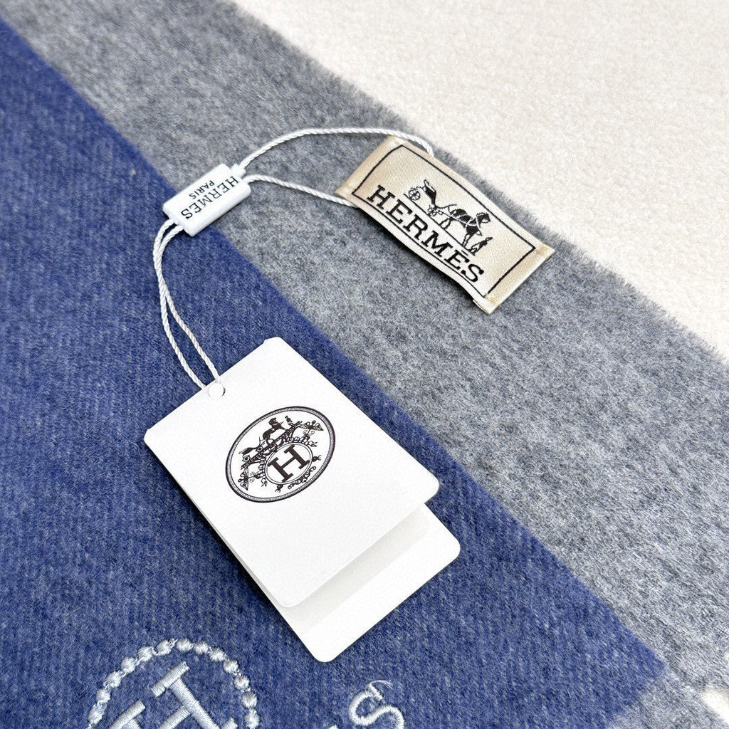 HERMES 25S SCARF 180 IN CASHMERE 854603