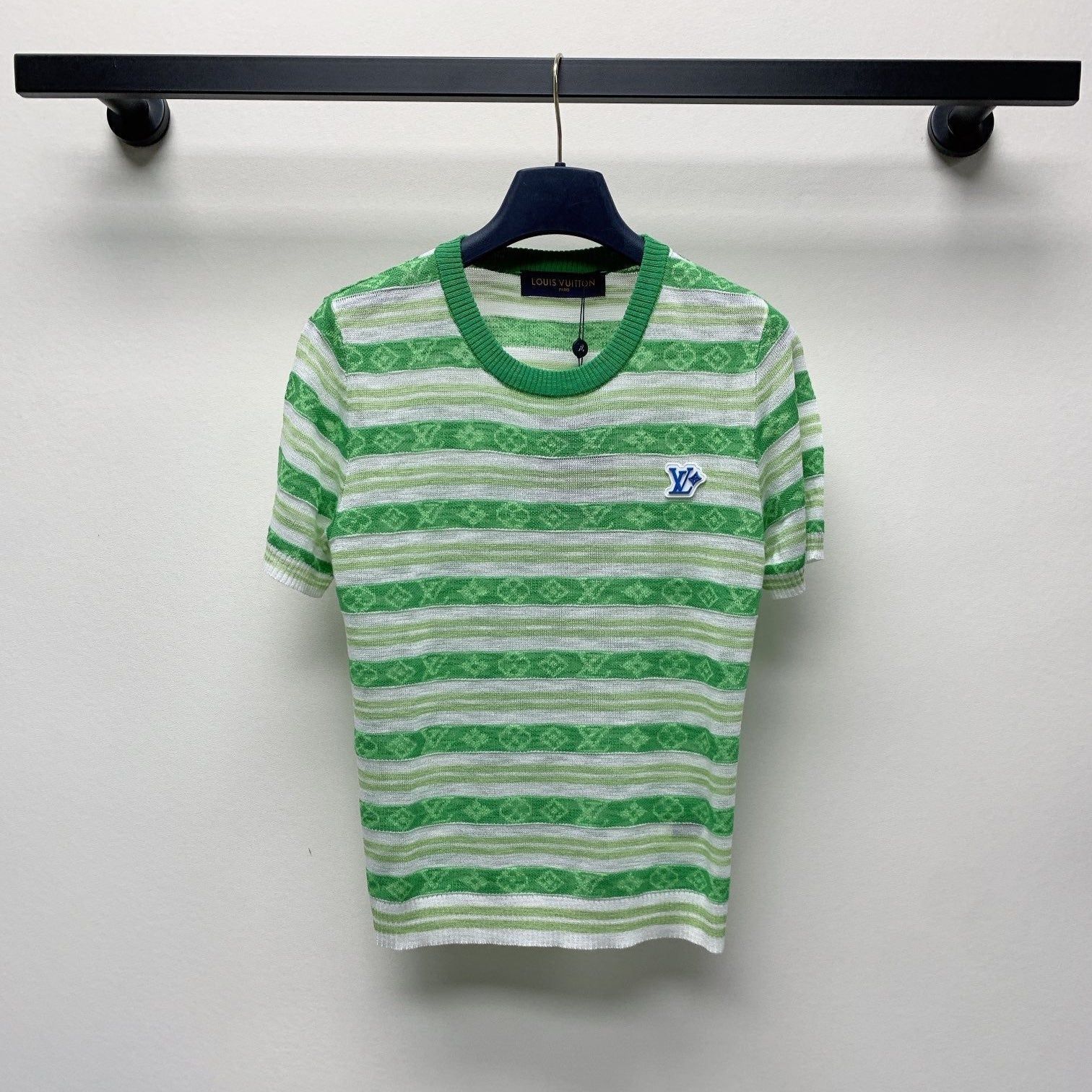 LV STRIPED CREW NECK T-SHIRT 268098