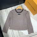 MIUMIU STRIPED KNIT SWEATER WITH CREW NECK 274375