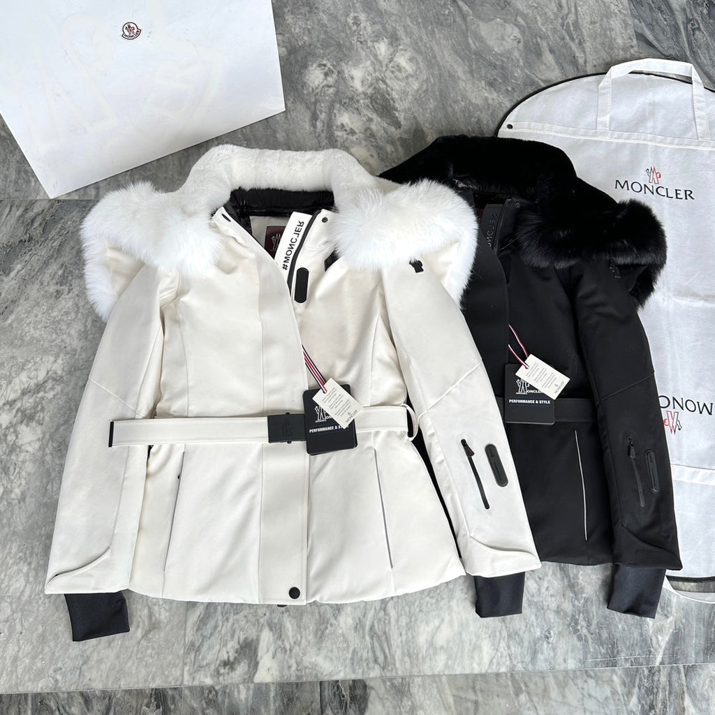 MONCLER 25S FUR-TRIMMED DOWN JACKET 428