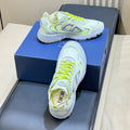 DIOR 26S B30 COUNTDOWN TECH SNEAKER IN GRAY AND GREEN TECHNICAL FABRIC AND SUEDE