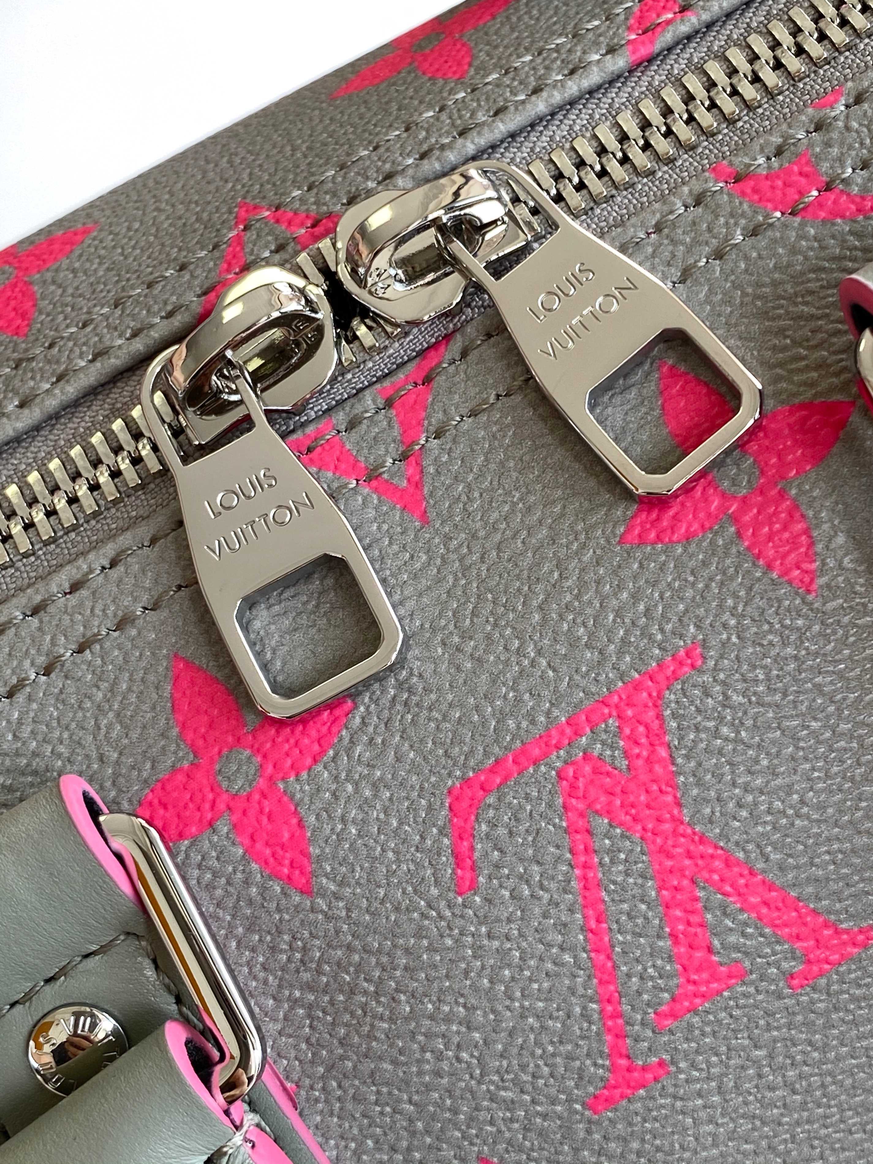 LV 26S KEEPALL 34 IN DARK GREY MONOGRAM CANVAS