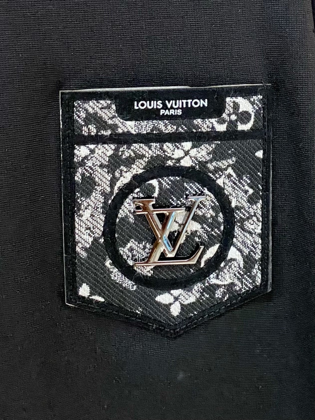 LV BLACK COTTON T-SHIRT 239594