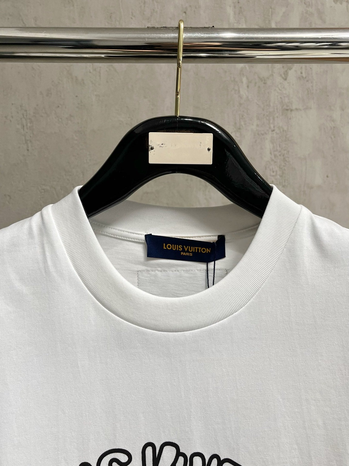 LV T-SHIRT IN WHITE COTTON LOGO PRINT 238865