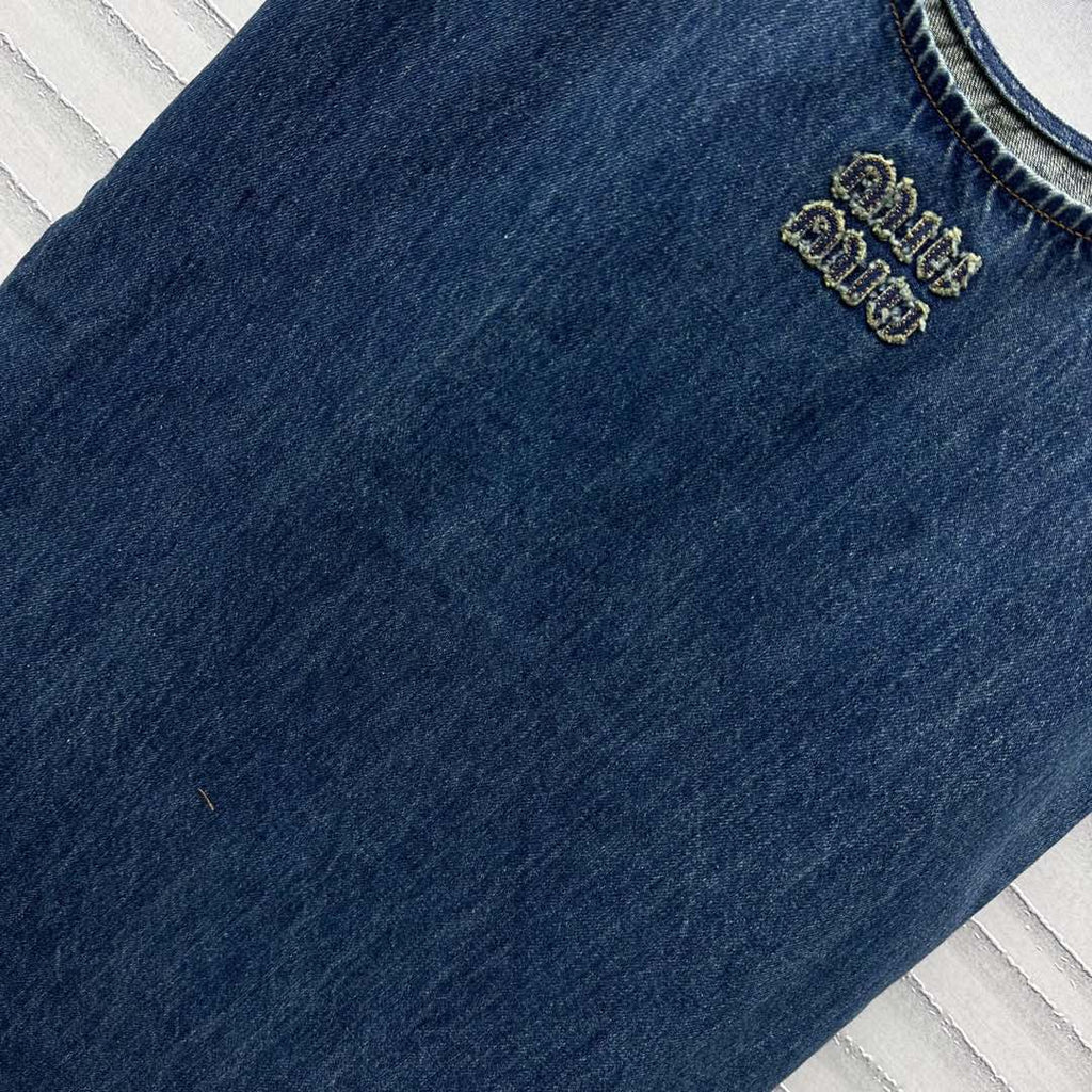 Miu Blue Denim Mini Dress