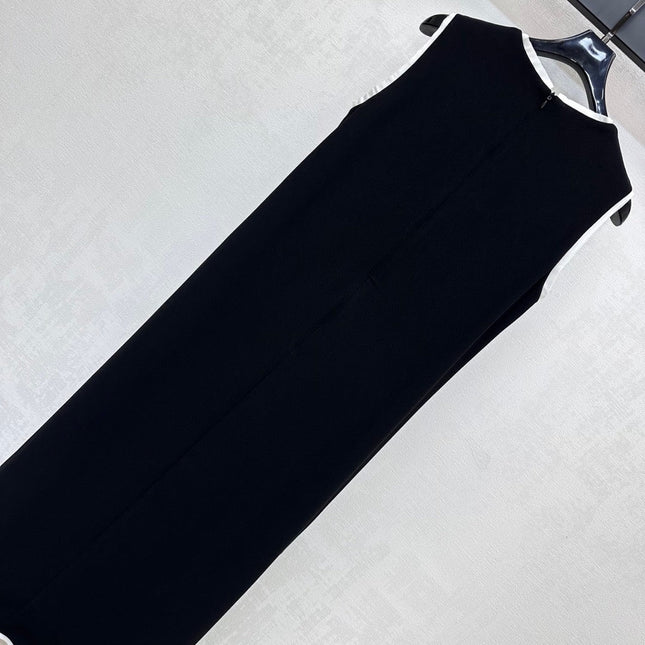MIU 25S  LONG VEST DRESS IN ACETATE 264519