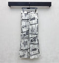 CHANEL 26S STRAIGHT-LEG PRINTED PANTS 887