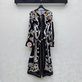 HERMES 26S PRINTED SILK DRESS 489