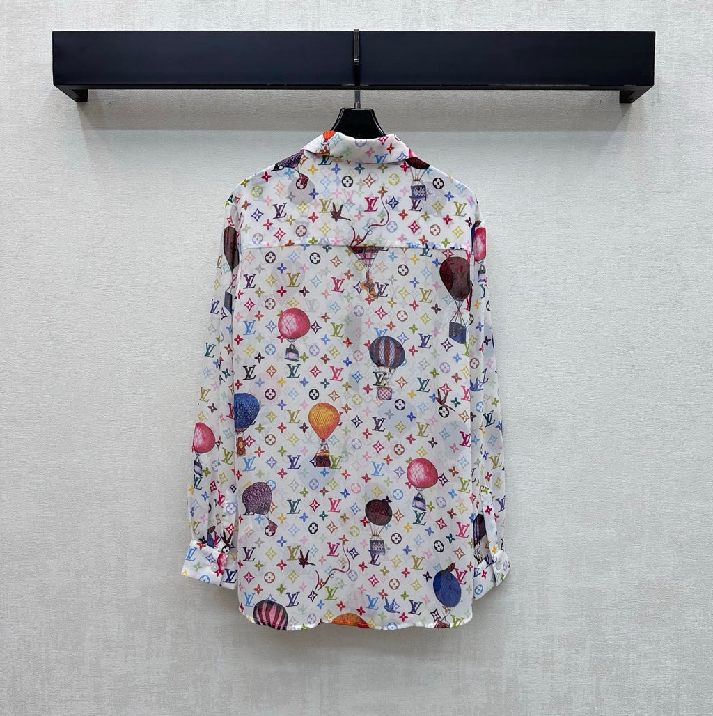 LV 26S PATTERNED LONG-SLEEVE SHIRT STYLE 183