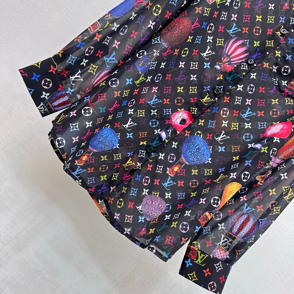 LV 26S PATTERNED LONG-SLEEVE SHIRT STYLE 182