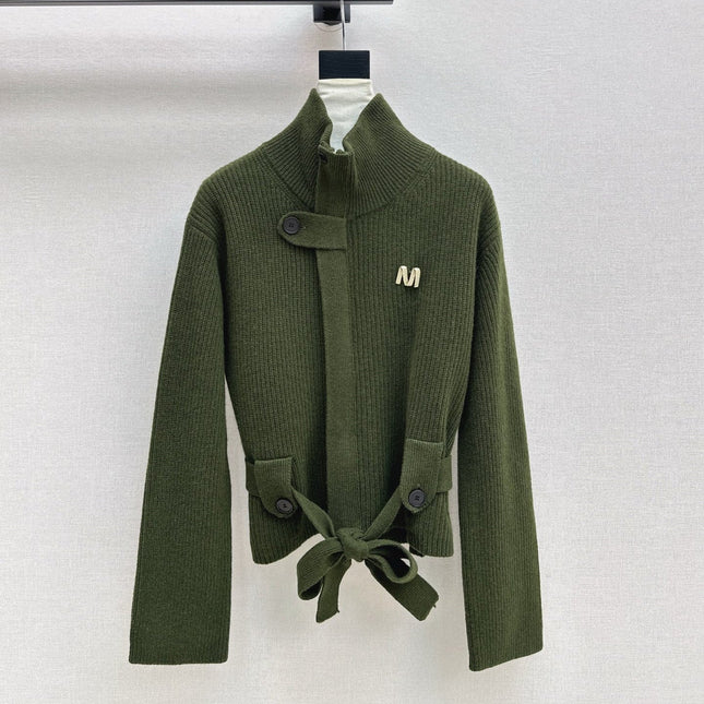 MAX MARA 25S STAND COLLAR CARDIGAN COAT 037