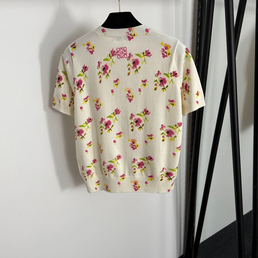 LOEWE SHORT-SLEEVE KNIT TOP STYLE 94