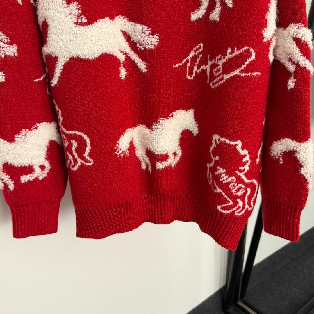 HERMES 25S LONG-SLEEVE SWEATER 468