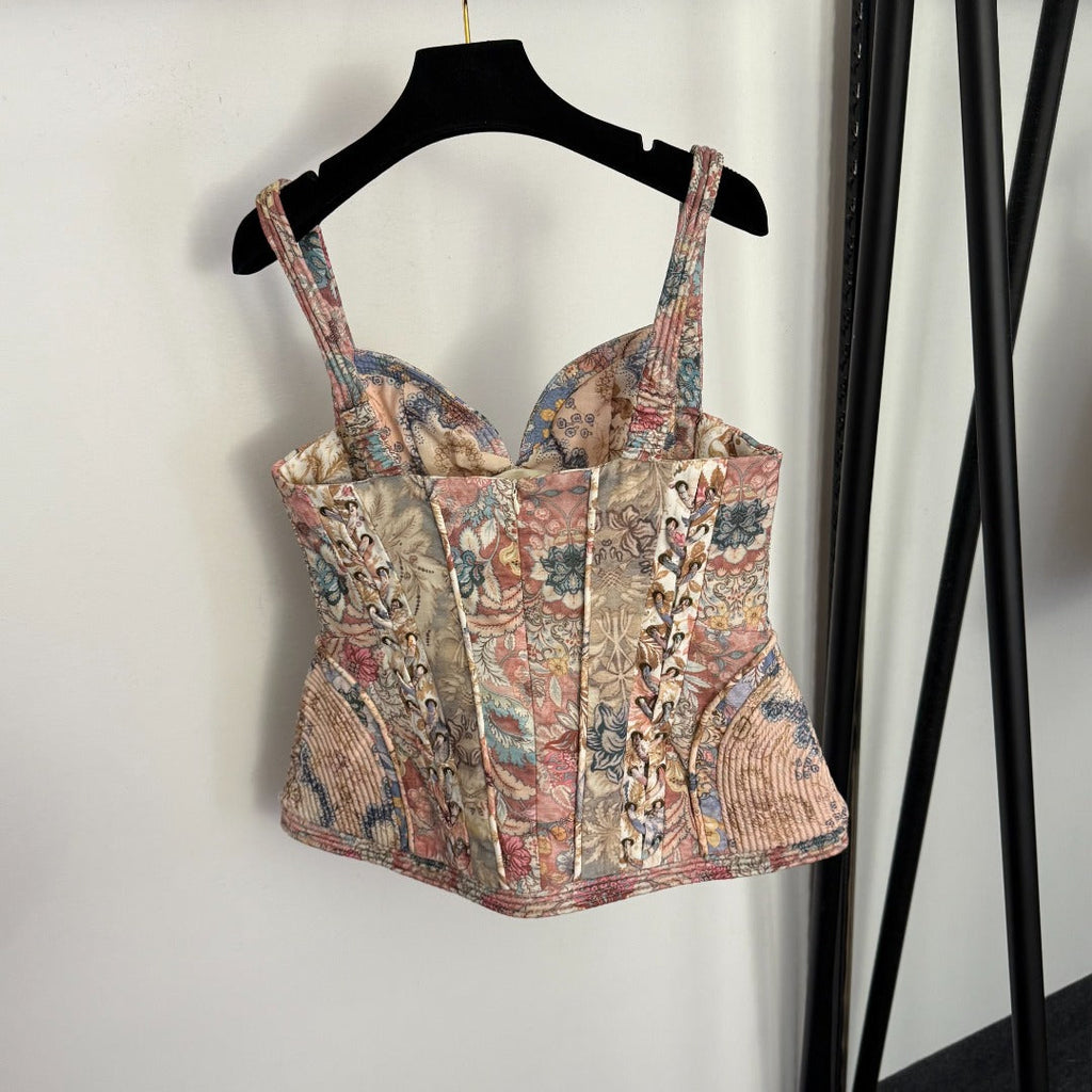 ZIMMERMANN 26S CAMISOLE TOP & HIGH WAIST SKIRT SET STYLE 158