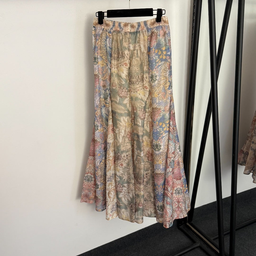 ZIMMERMANN 26S CAMISOLE TOP & HIGH WAIST SKIRT SET STYLE 158