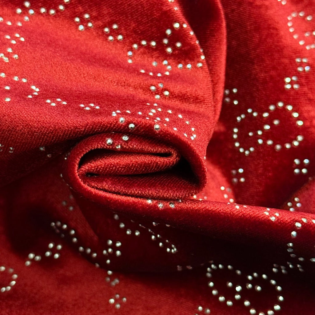 GUCCI 26S RHINESTONE VELVET DRESS 183