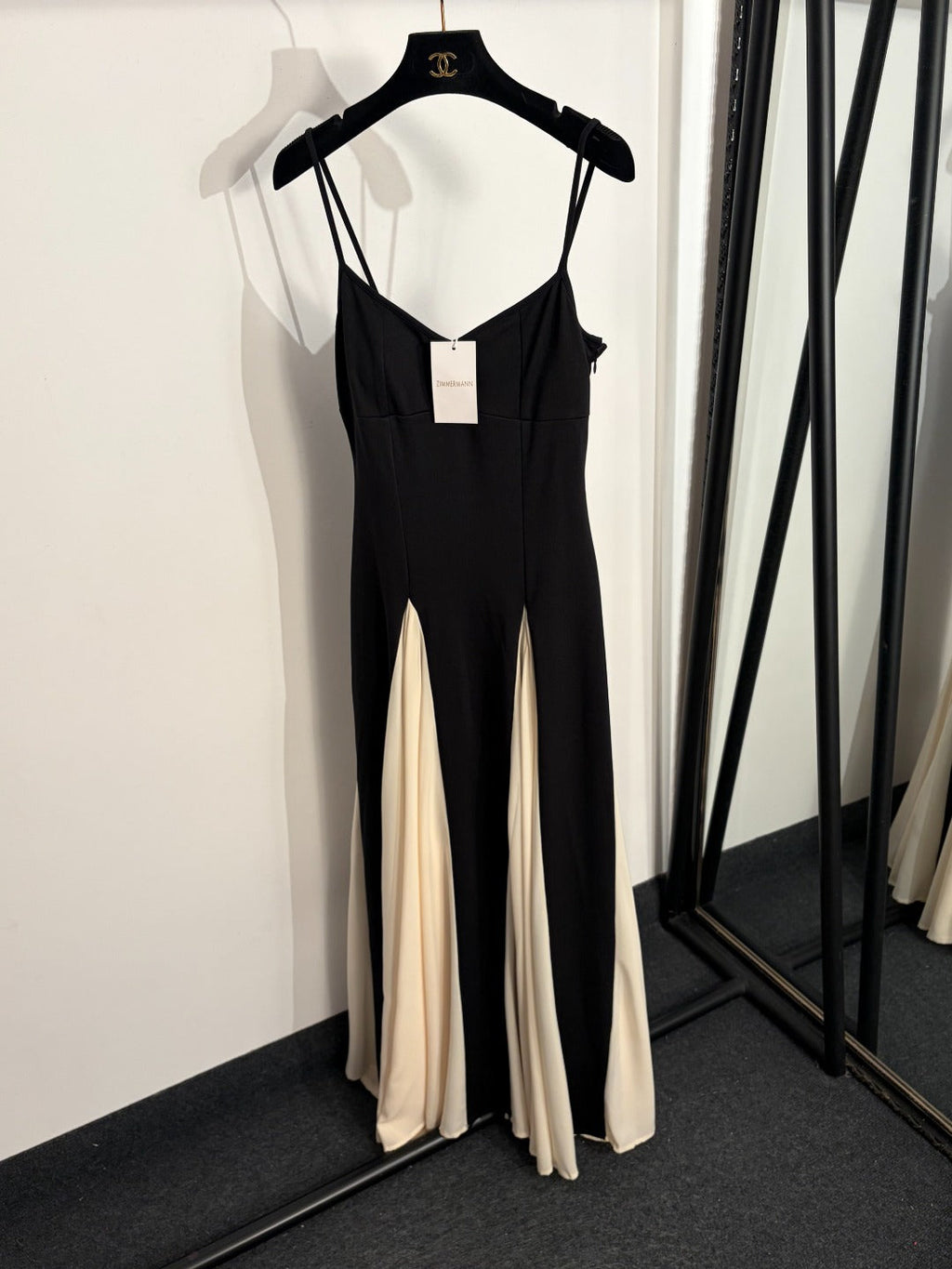 ZIMMERMANN 26S TWO TONE FLARED MAXI DRESS STYLE 186
