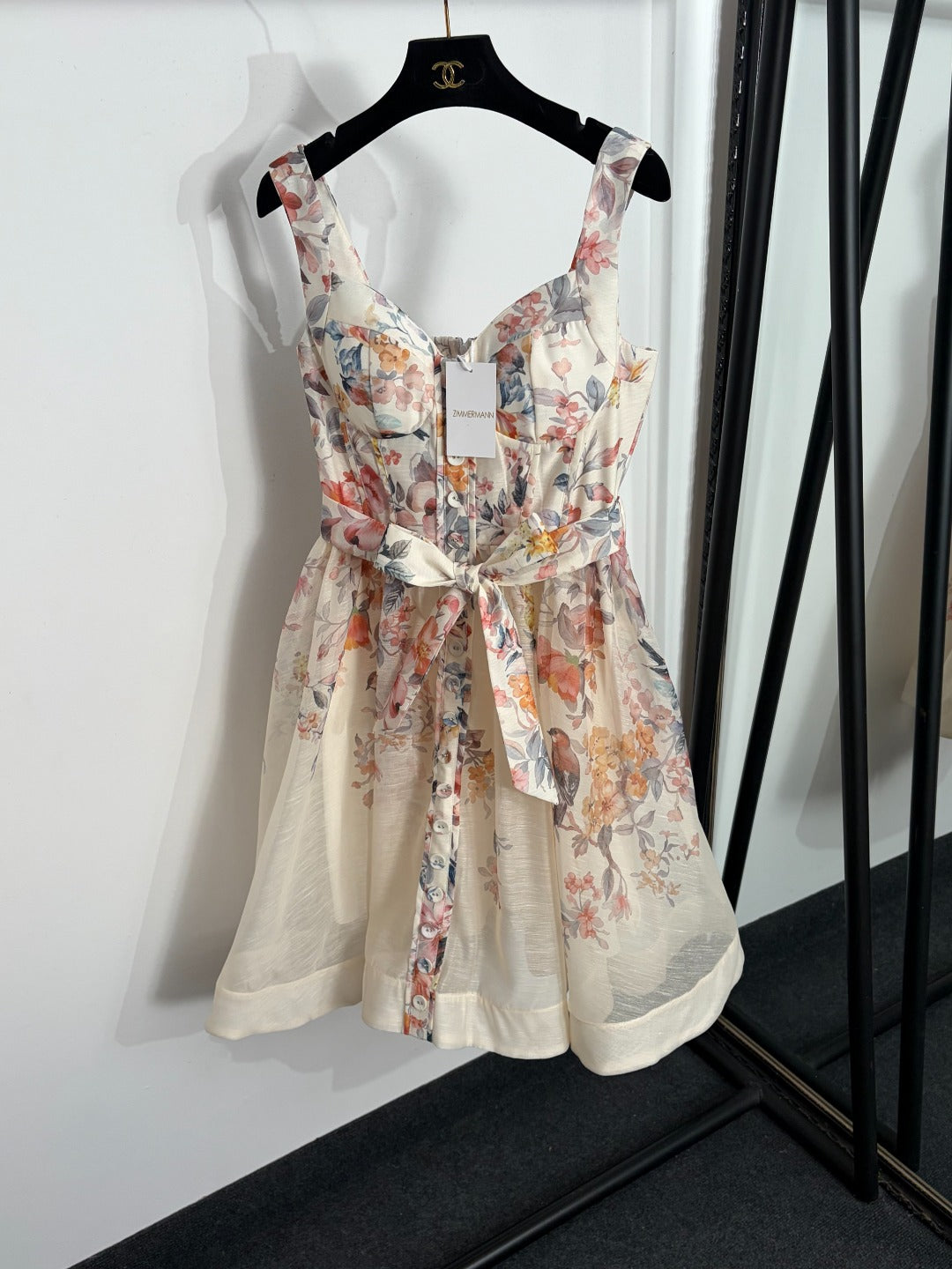ZIMMERMANN 26S PASTEL FLORAL MINI DRESS STYLE 207